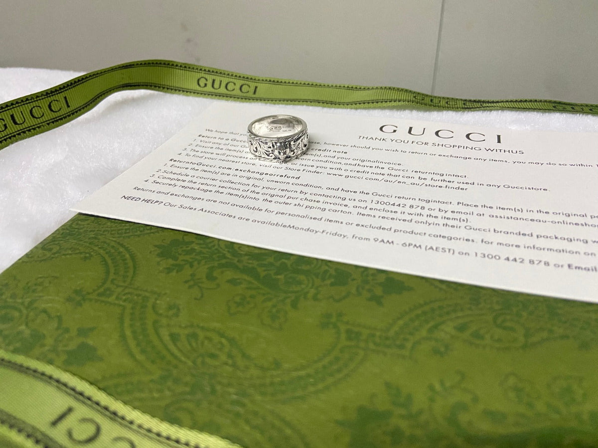 Double Gucci Feline Head Ring